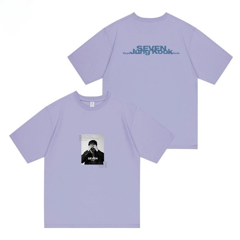 Tシャツ BTS ジョングク SEVEN 綿100%