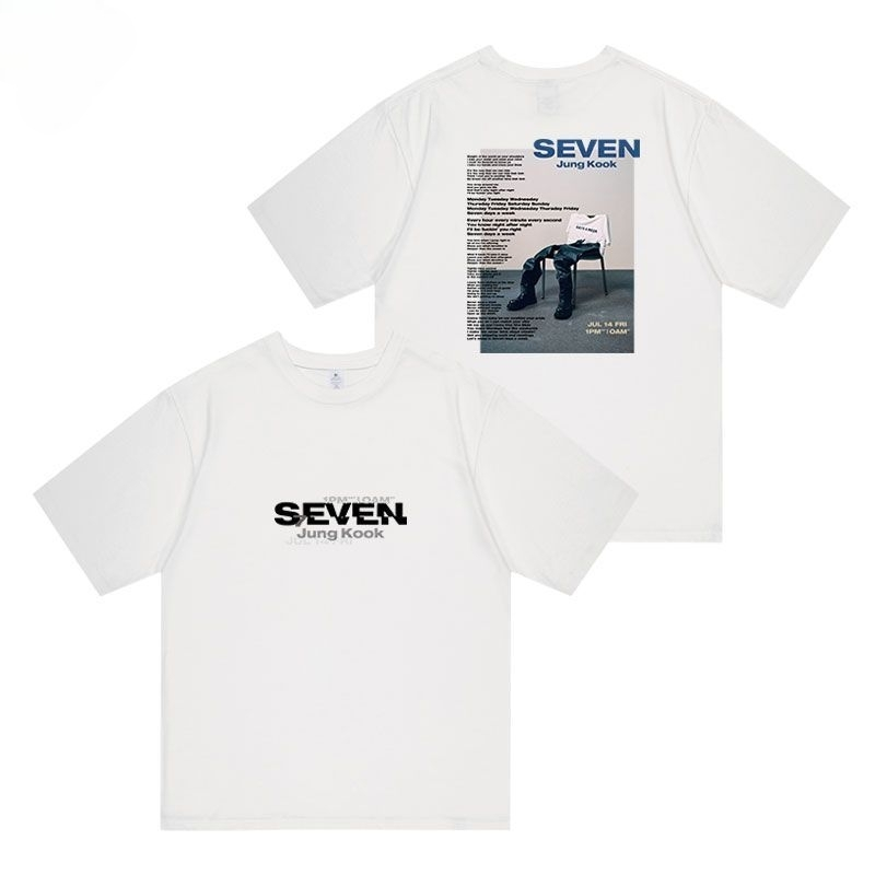 Tシャツ BTS ジョングク SEVEN 綿100%