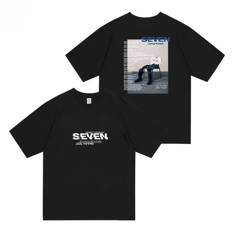 Tシャツ BTS ジョングク SEVEN 綿100%