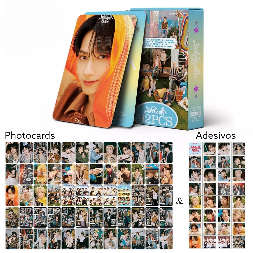SEVENTEEN SeventeenTh キット 92ピース (フォトカード60枚 + 粘着剤32個)