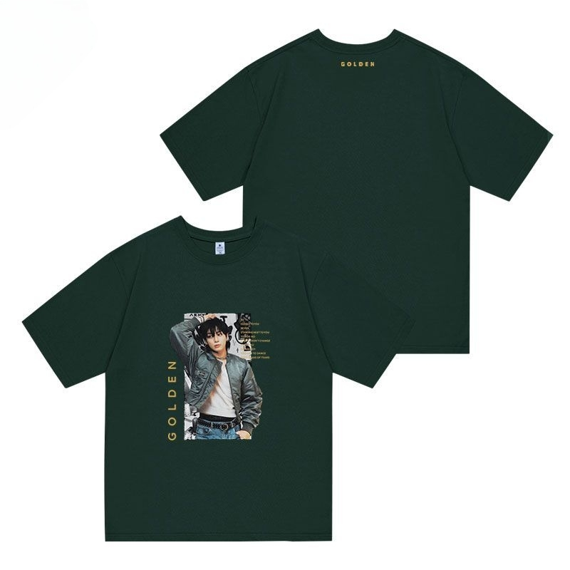 JUNGKOOK GOLDEN Tシャツ 綿100% (4色)