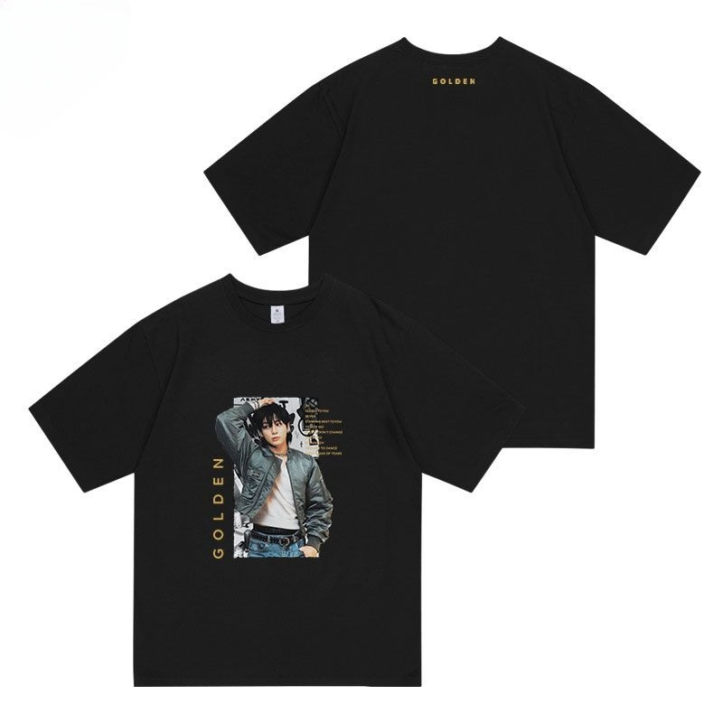 JUNGKOOK GOLDEN Tシャツ 綿100% (4色)