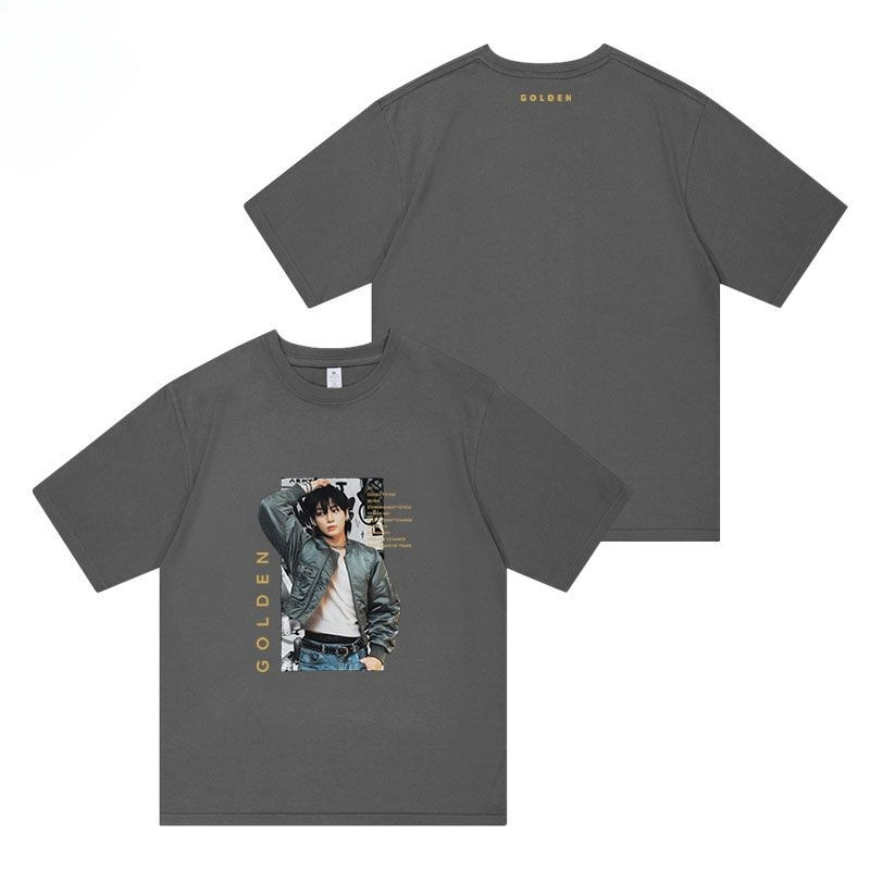 JUNGKOOK GOLDEN Tシャツ 綿100% (4色)