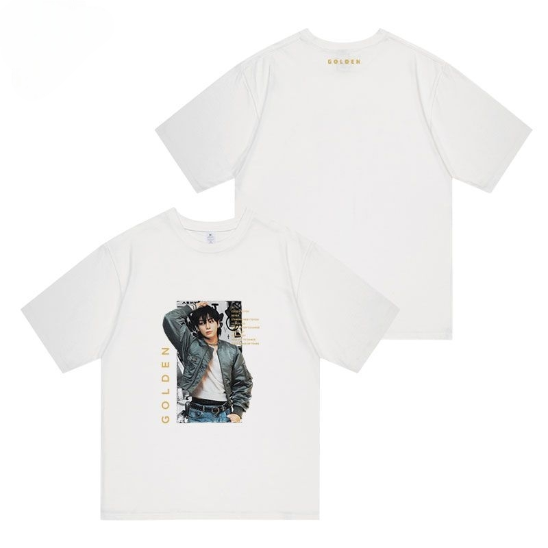 JUNGKOOK GOLDEN Tシャツ 綿100% (4色)