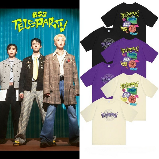 SEVENTEEN グッズ BSS TELEPARTY Tシャツ 2025 100%コットン (各色)