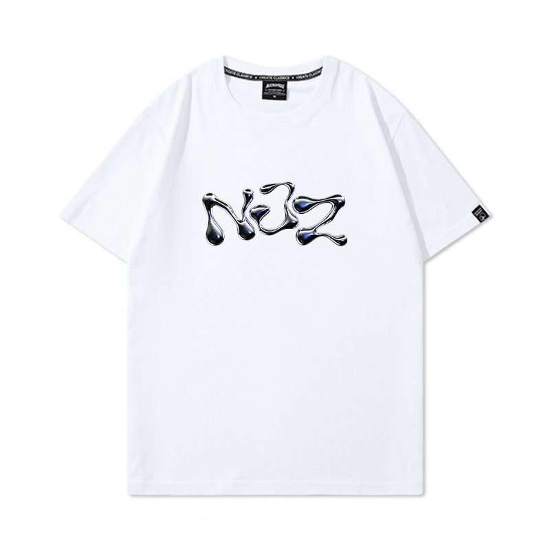 NJZ (NEWJEANS) Tシャツ 100%コットン (4色展開)