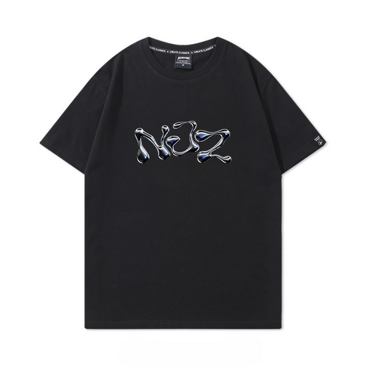 NJZ (NEWJEANS) Tシャツ 100%コットン (4色展開)