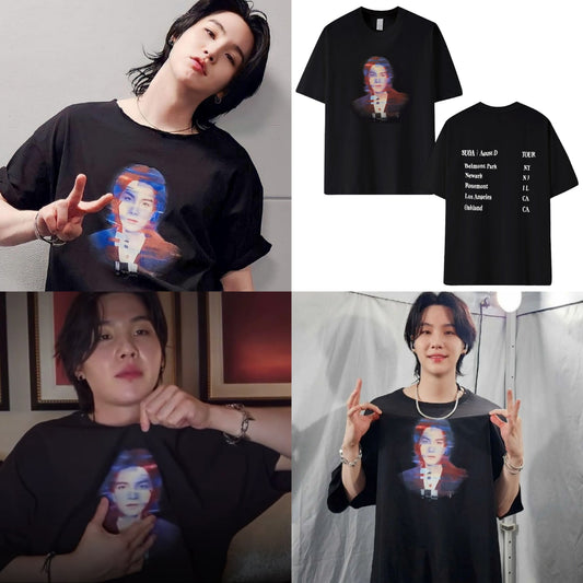 Tシャツ SUGA AGUST D D-DAY 100％コットン
