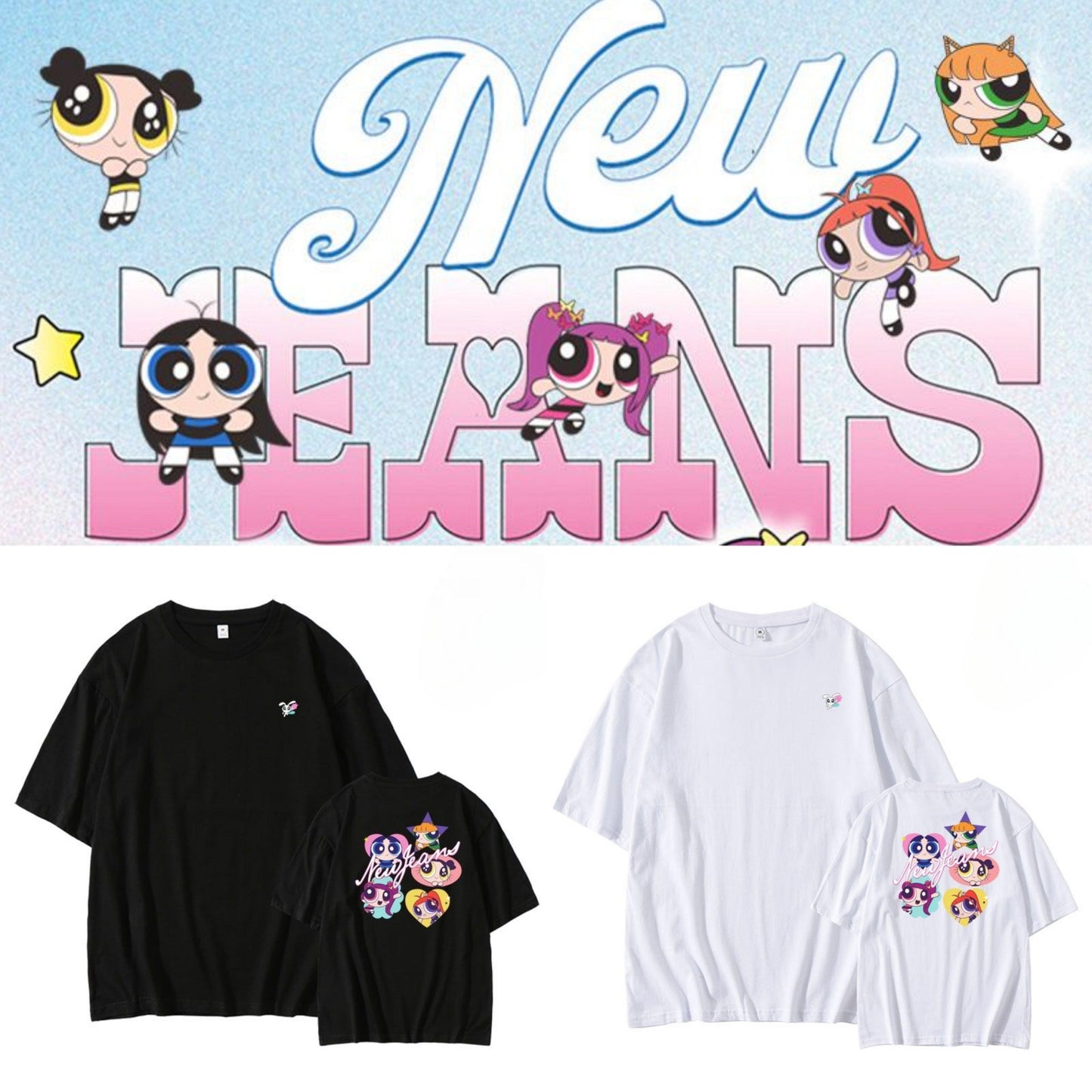 NEWJEANS GET UP Tシャツ 100%コットン (カラーバリエーション)