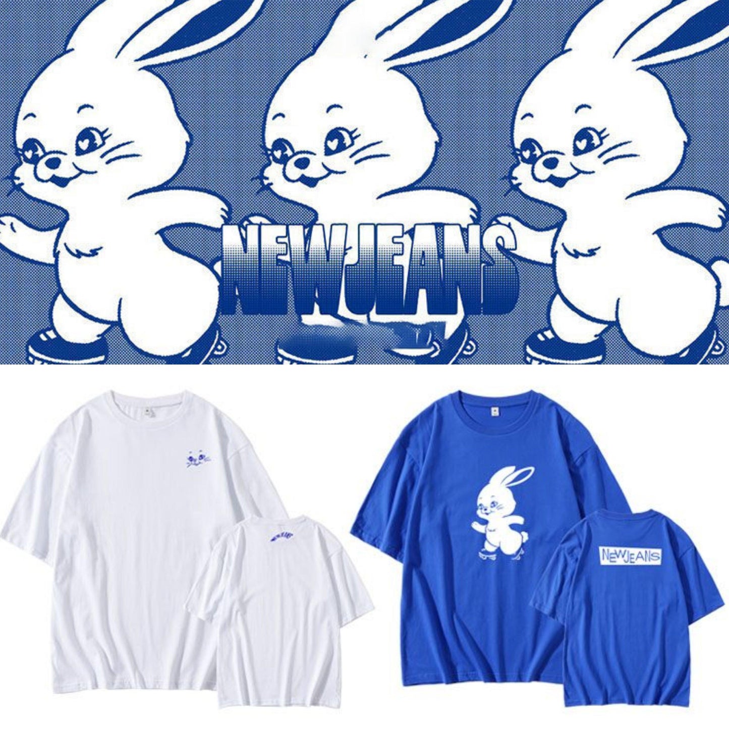 NEWJEANS Tシャツ 綿100%