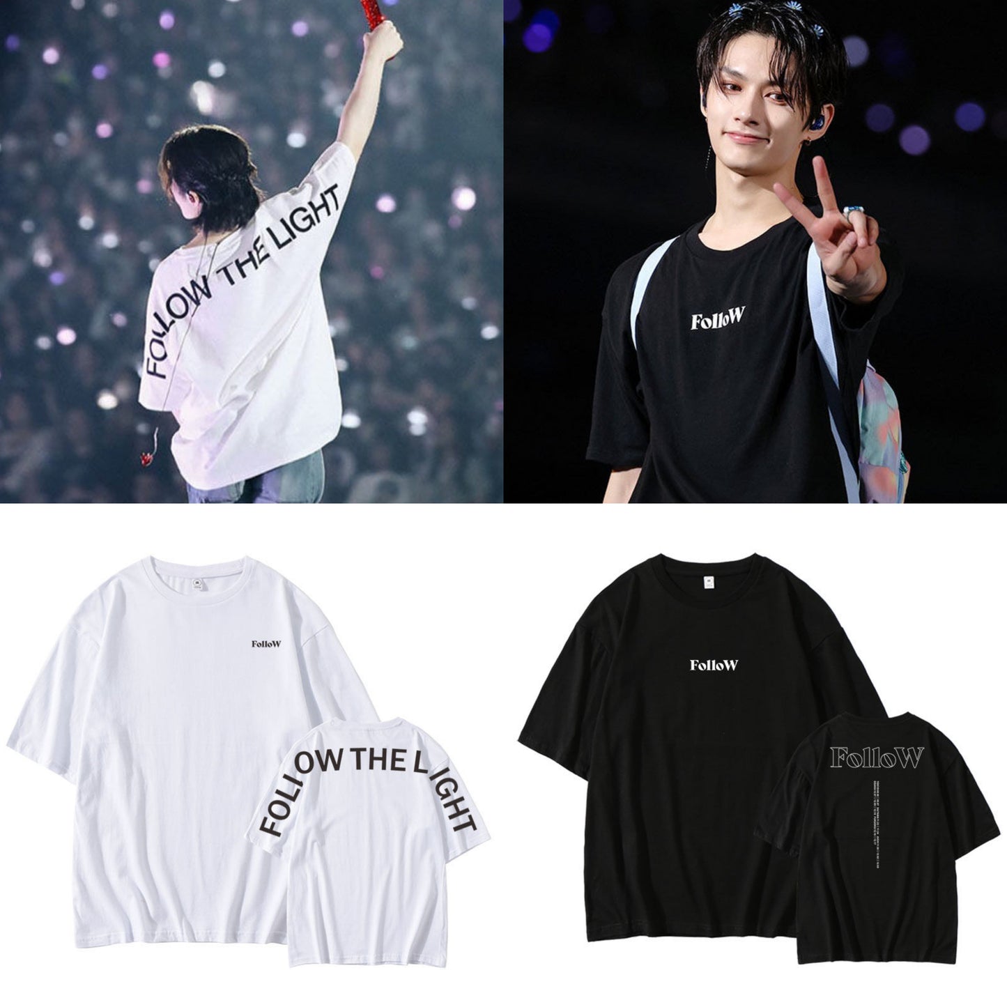SEVENTEEN グッズ FOLLOW THE LIGHT Tシャツ 100%コットン
