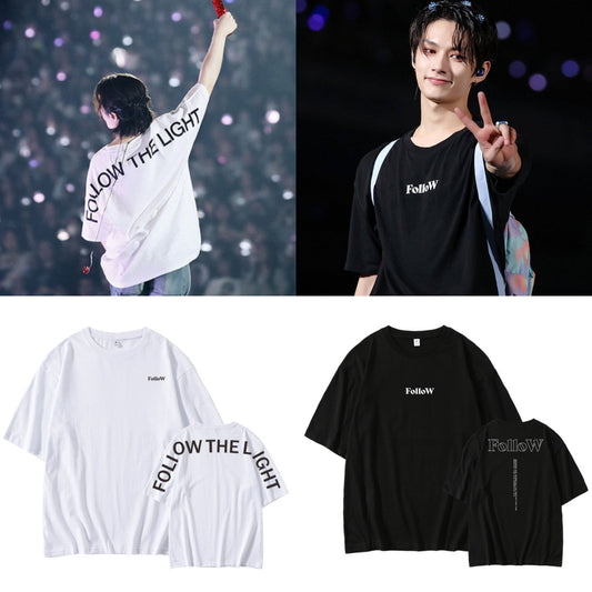 SEVENTEEN グッズ FOLLOW THE LIGHT Tシャツ 100%コットン