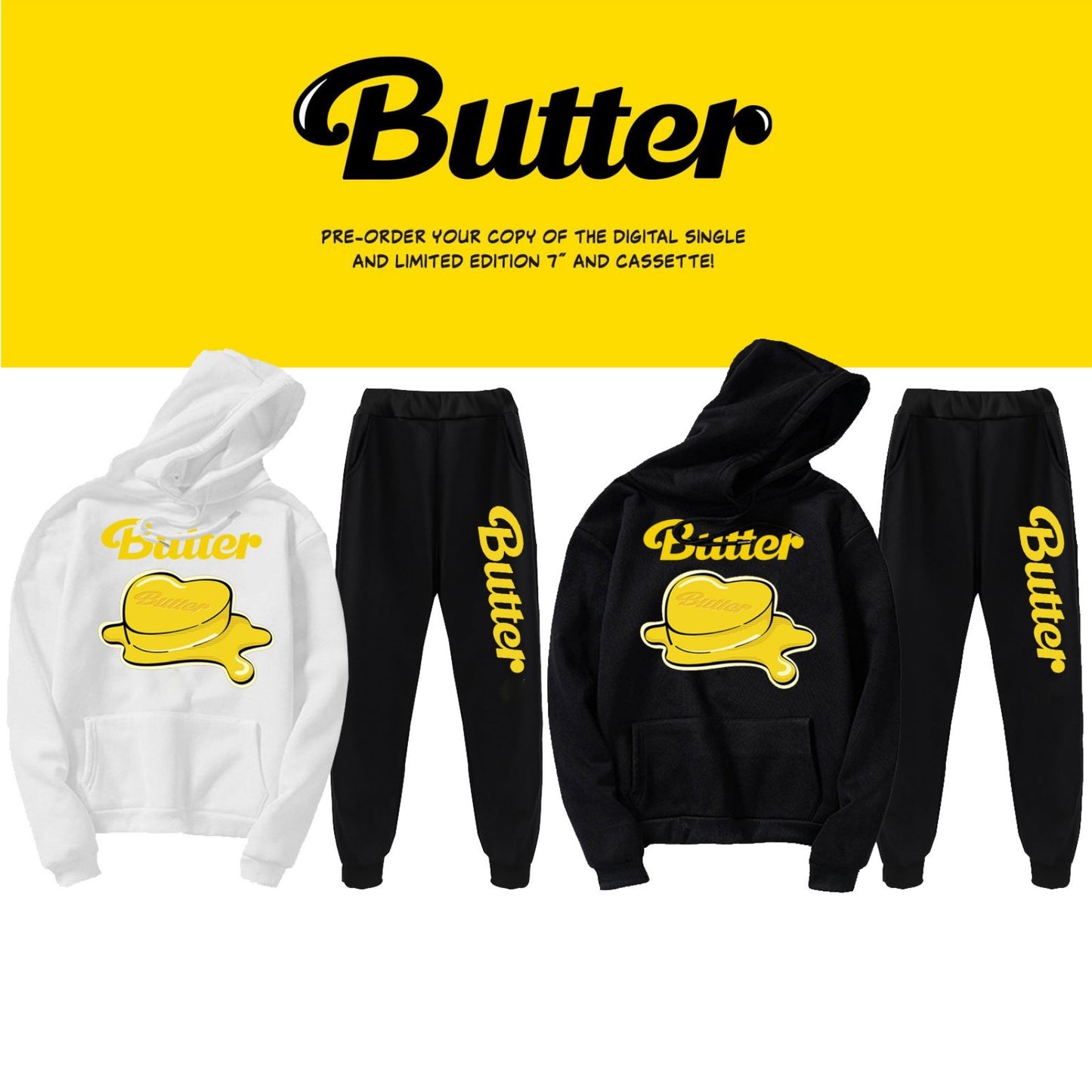 BTS BUTTER フーディー＆パンツ セット