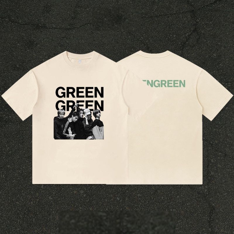 CORTIS Tシャツ 緑 緑 綿100%