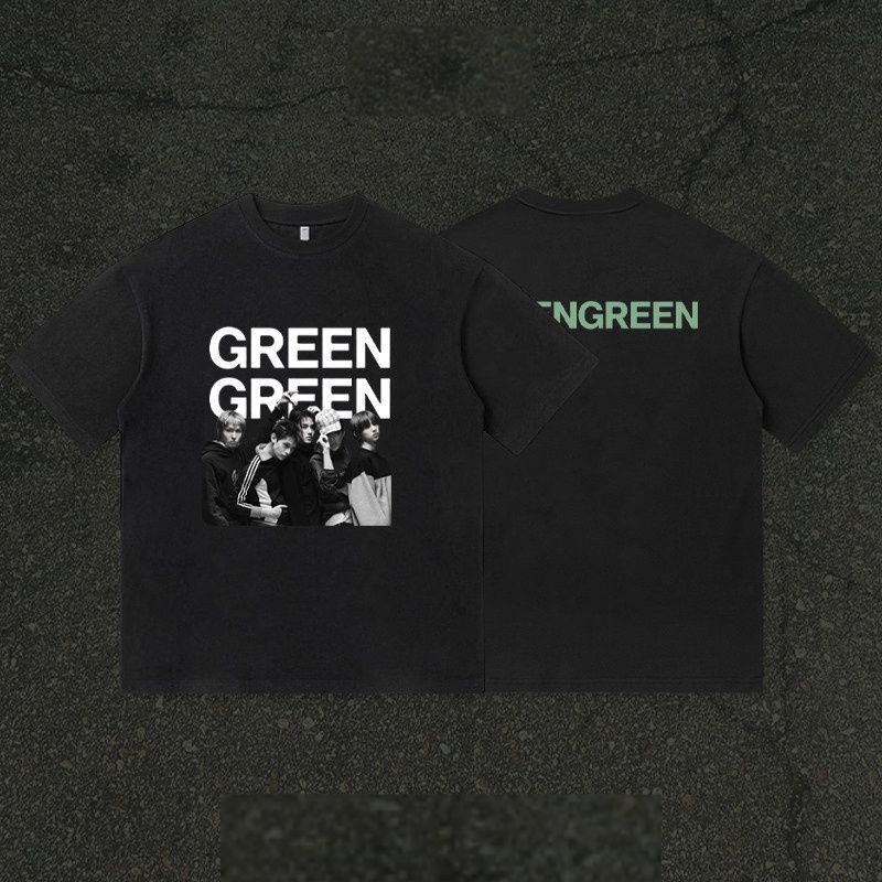 CORTIS Tシャツ 緑 緑 綿100%