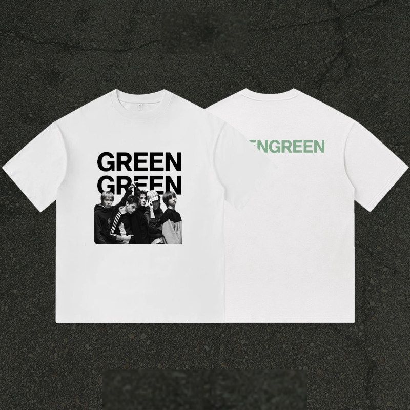 CORTIS Tシャツ 緑 緑 綿100%
