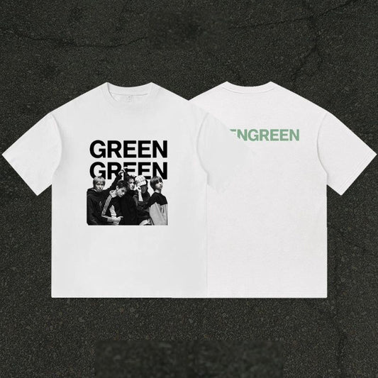 CORTIS Tシャツ 緑 緑 綿100%