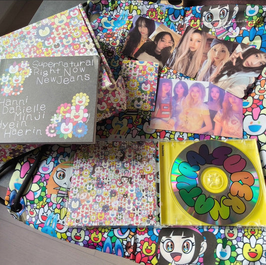 NJZ NEWJEANS 巾着バッグ（カスタムボックスとアクセサリー付き）